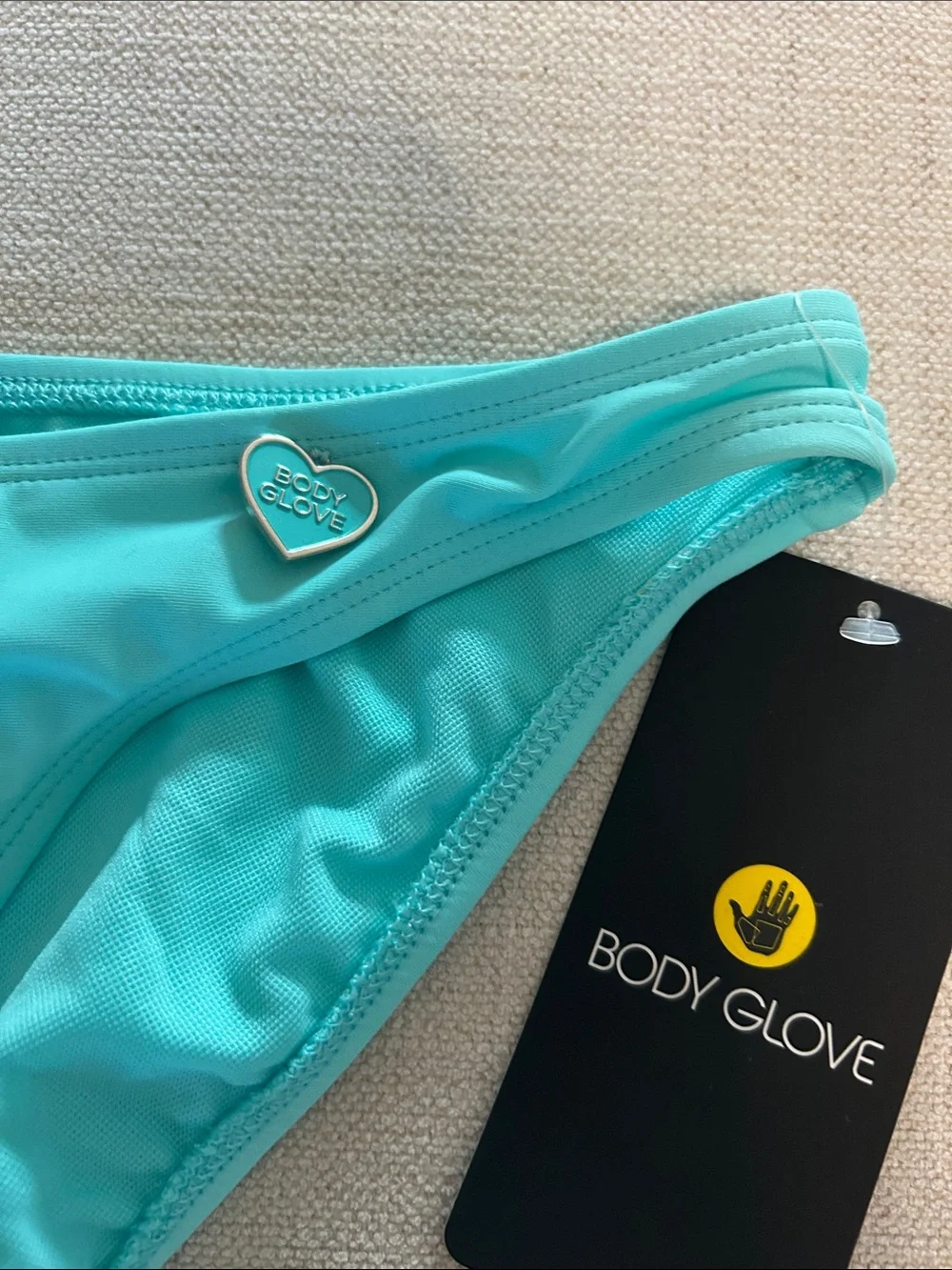 Body glove SMOOTHIES PHILLIS LOW RISE BIKINI BOTTOM - SEA MIST, Size Small, NWT